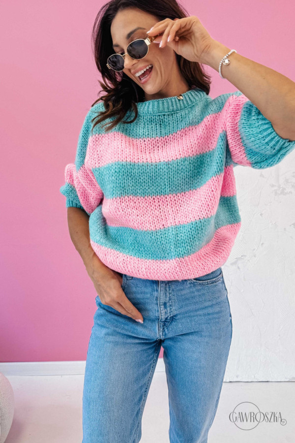 Sweterek gabi - seledyn cukierek