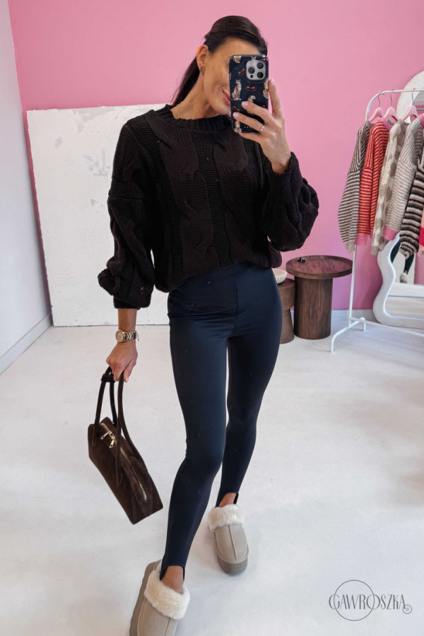 Sweter olio - czekolada