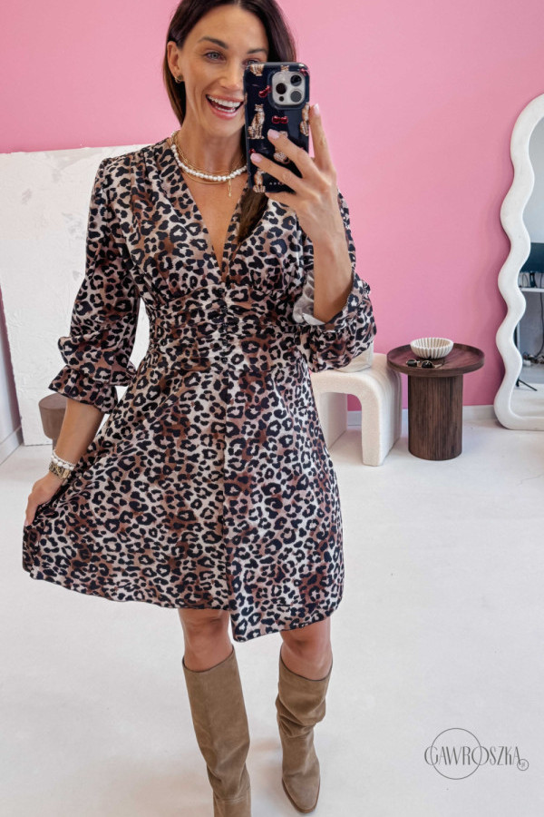 Sukienka milano - panterka