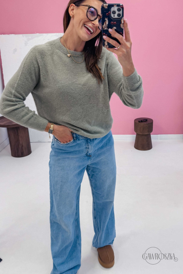 Sweter baby alpaca lami - macha