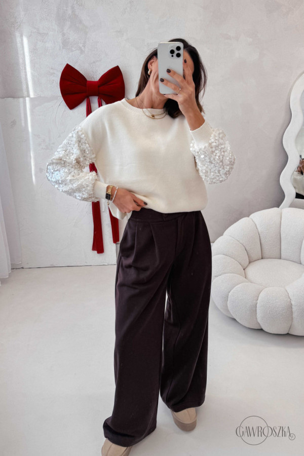 Spodnie dresowe - czekoladowe