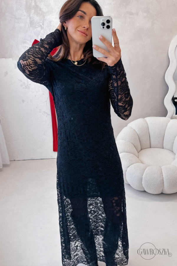 Sukienka maxi cornelia - czarna