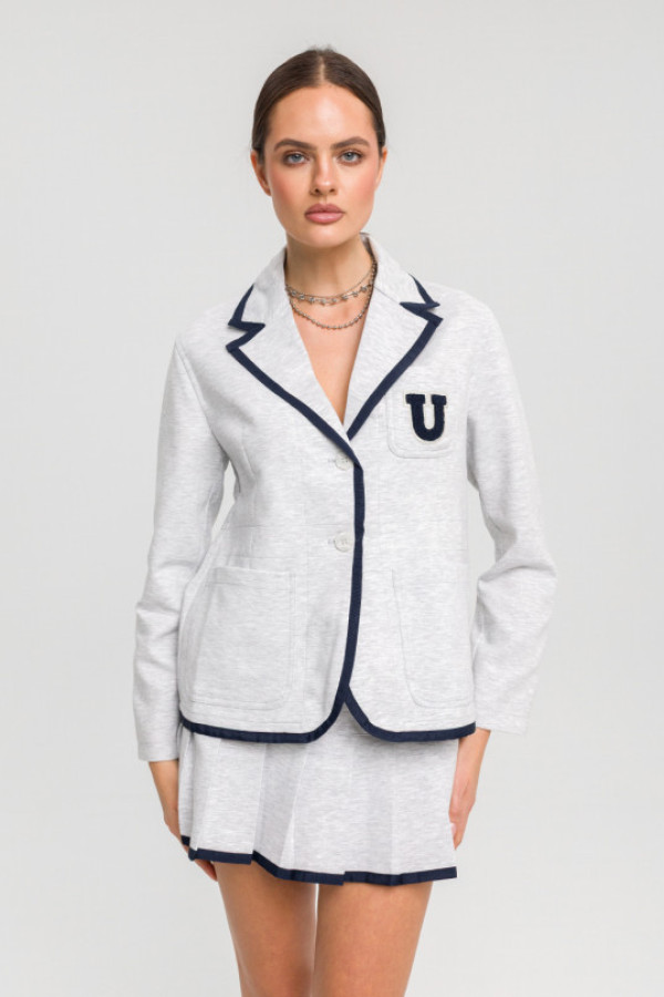 Komplet marynarka i spódnico-spodenki the school grey