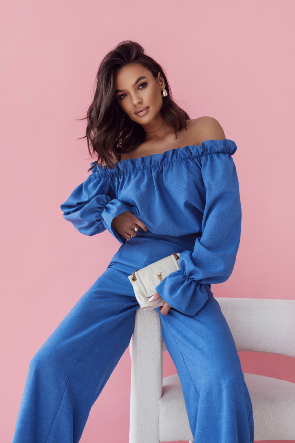 Komplet lniany mia - atrament