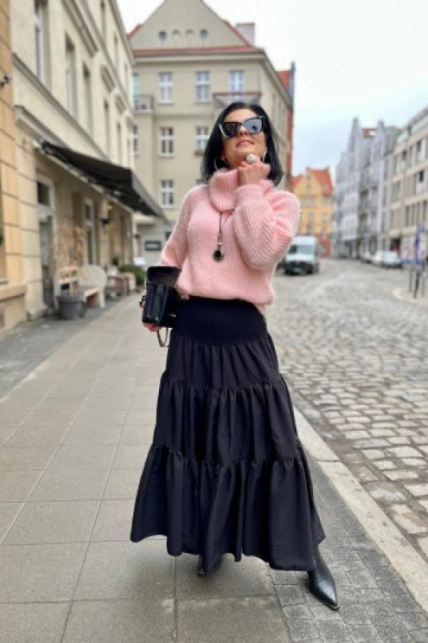 Spódnica boho czarna długa maxi sara