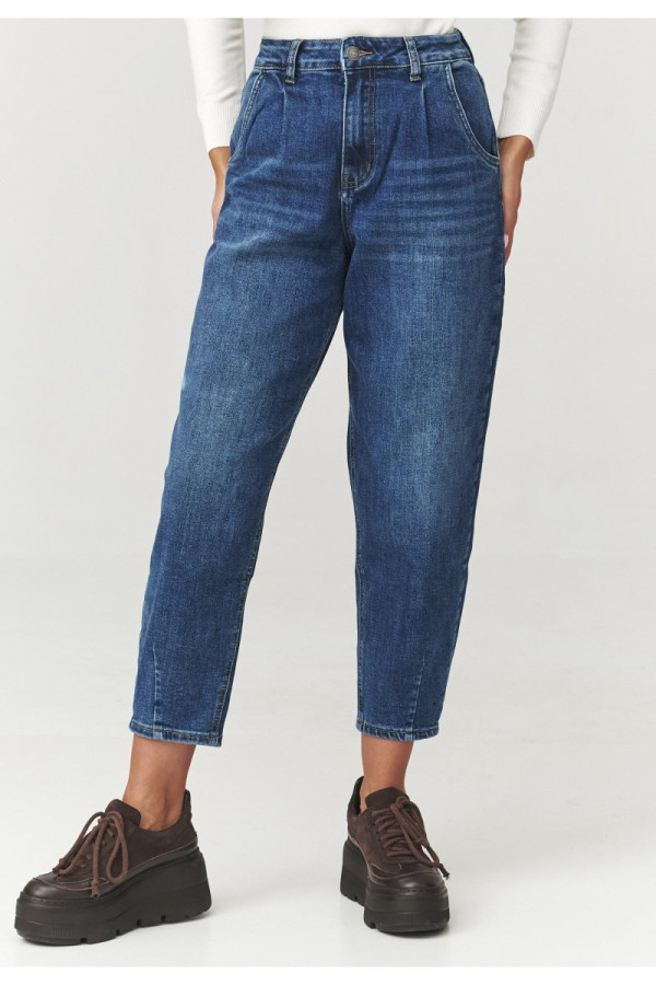 Spodnie jeansowe damskie z wysokim stanem denim jeans c12