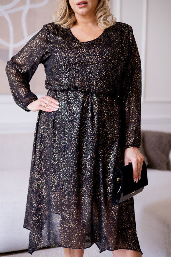 Sukienka hexil asymetryczna wzór 2