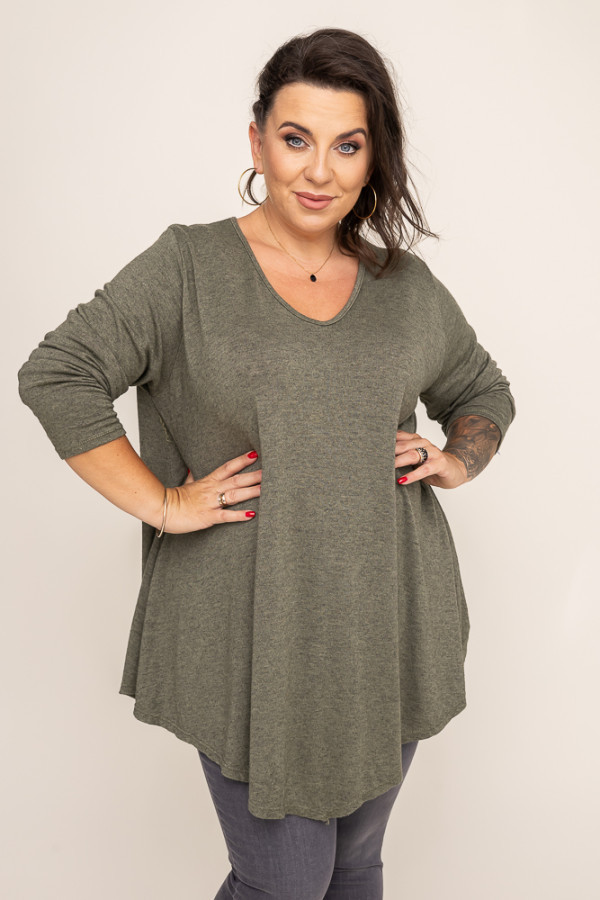 Khaki sweter vergemo