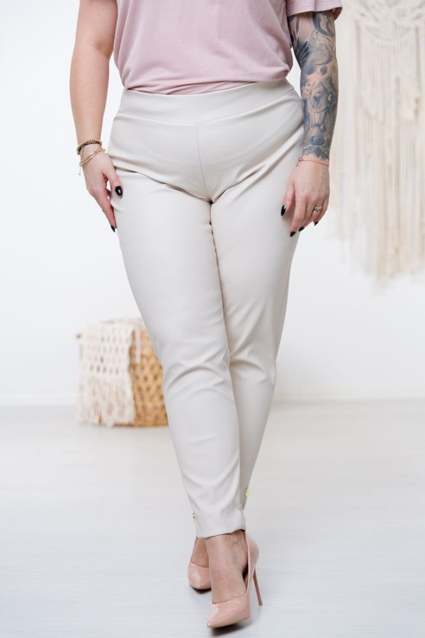 Outlet ecru spodnie cloud