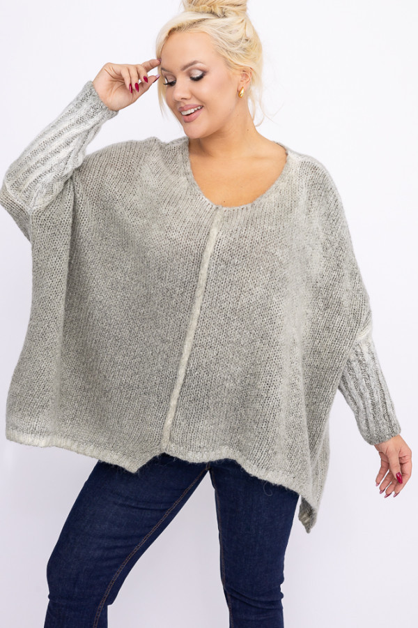 Jasnozielony sweter lenturo