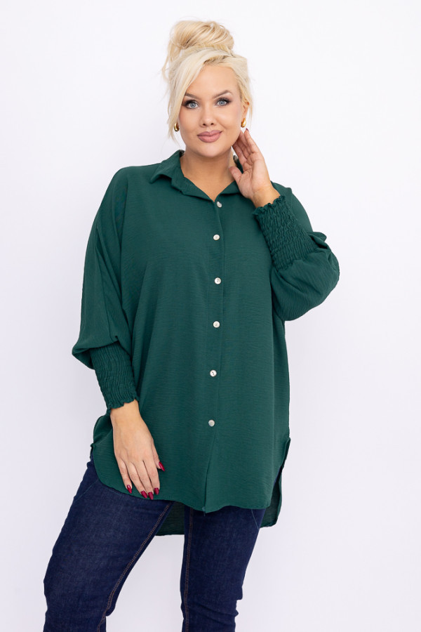 Butelkowozielona koszula belunti