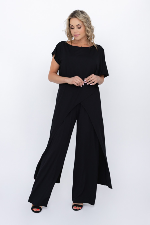 Czarny komplet riveli