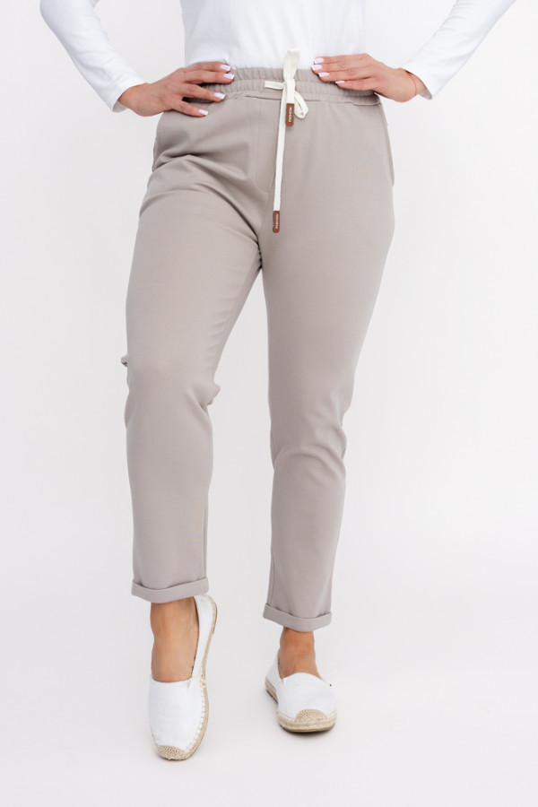 Beżowe spodnie dresowe dafne