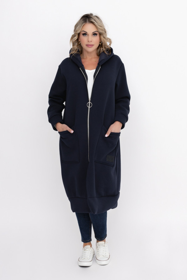 Granatowa bluza ocieplana vermen