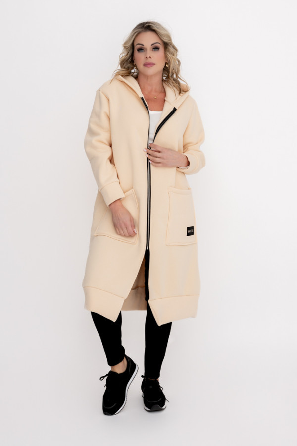 Piaskowa bluza ocieplana vermen