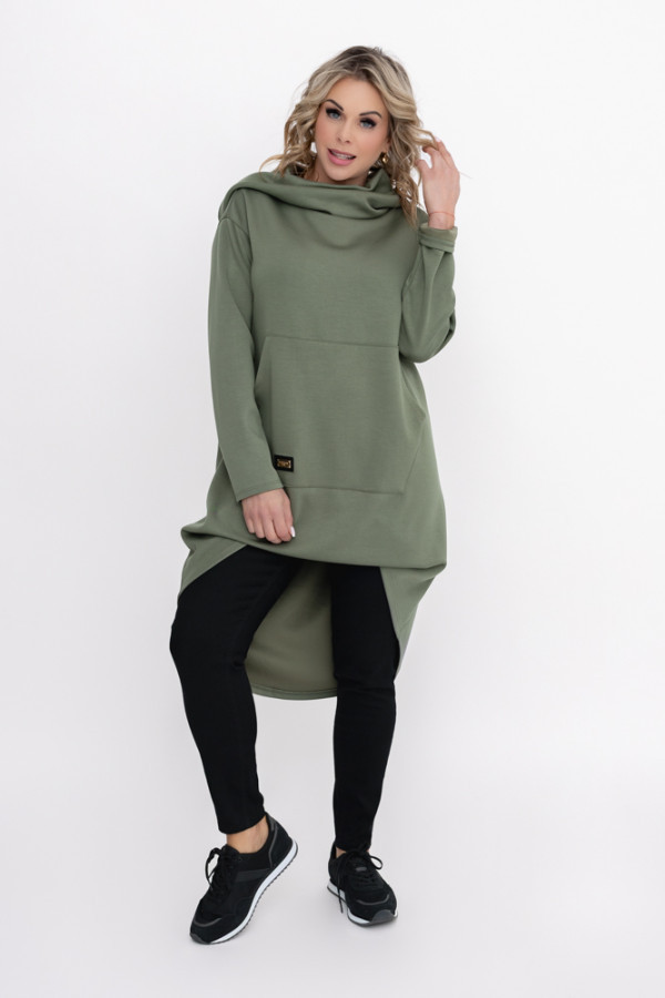 Khaki bluza z kapturem oasis