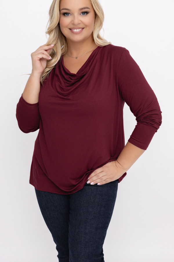 Bordowa bluzka lantigra