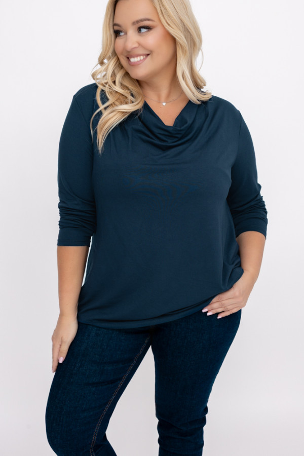 Granatowa bluzka lantigra