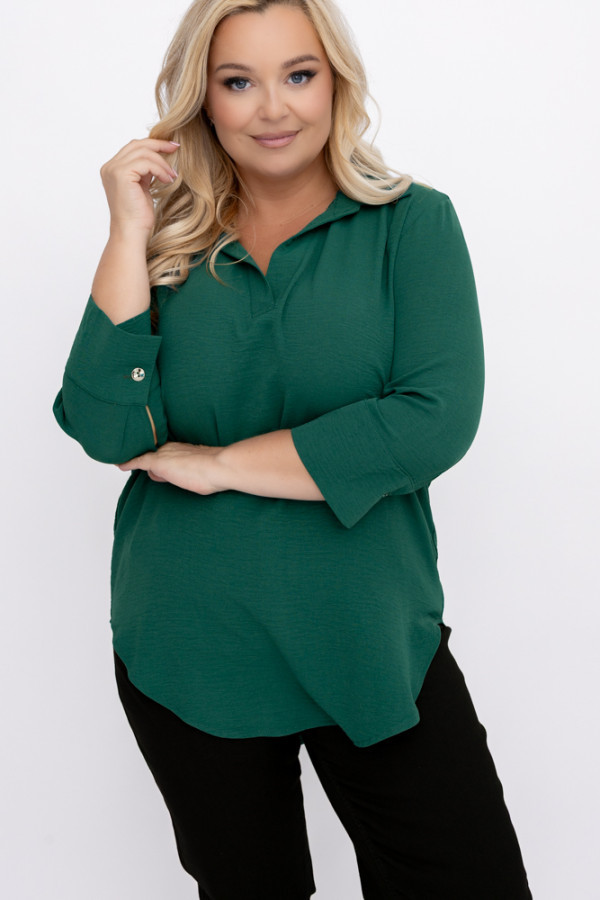 Butelkowozielona koszula venteli