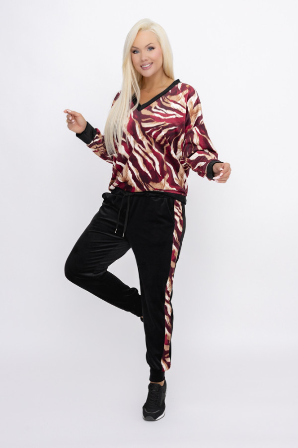 Komplet dresowy welurowy vintiori wzór 11