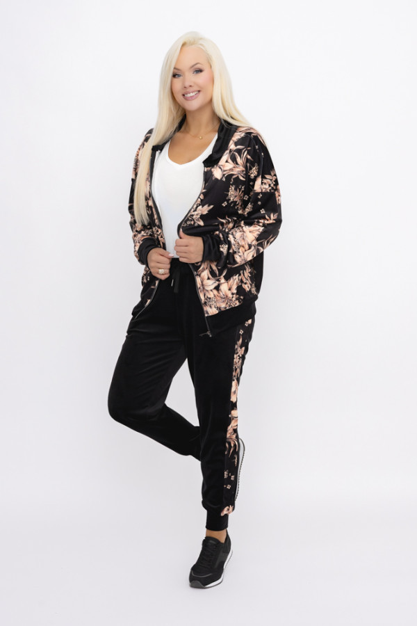 Komplet dresowy welurowy karmenio wzór 3