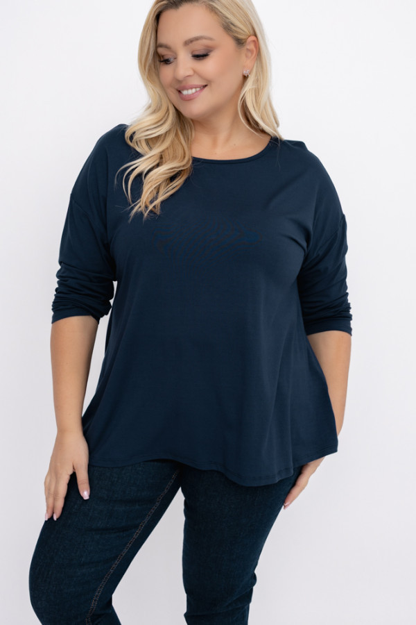 Granatowa bluzka defento