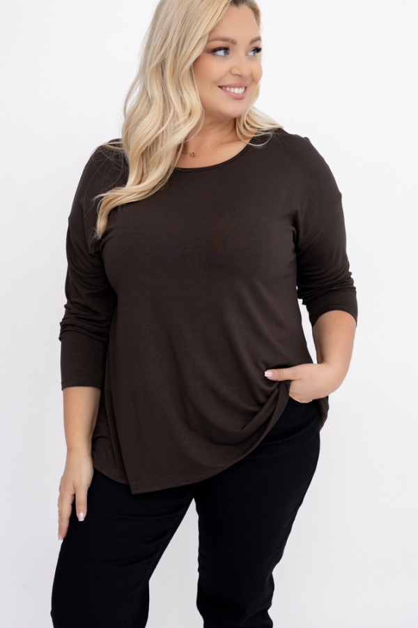 Czekoladowa bluzka defento