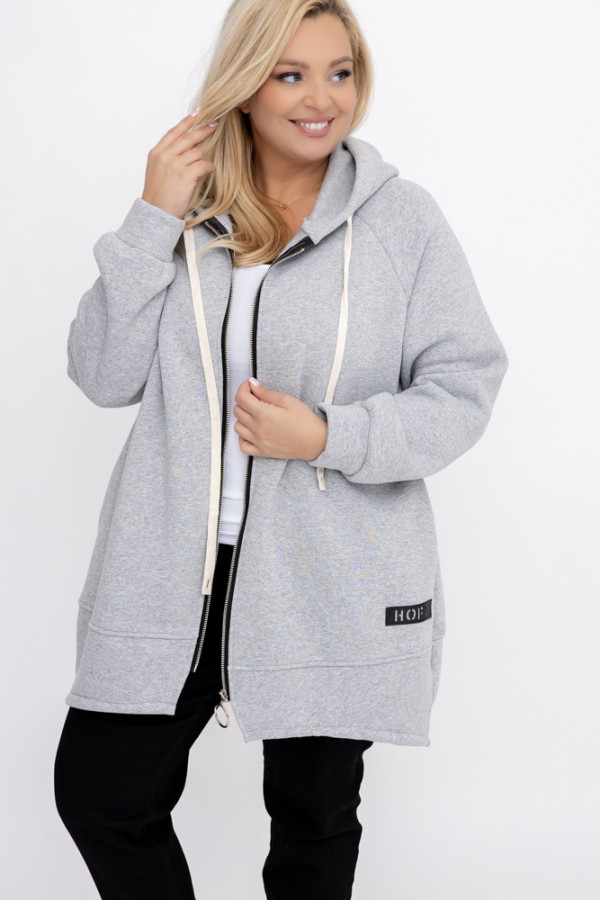 Jasnoszara bluza dresowa ferina