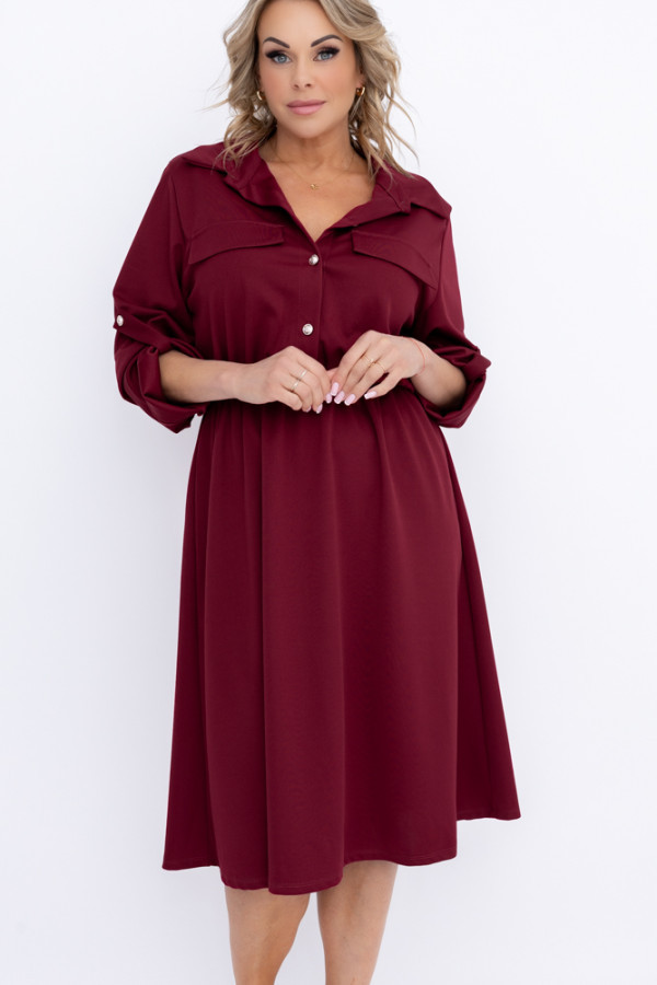 Wiśniowa sukienka everi