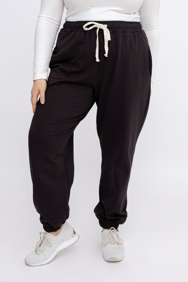 Czekoladowe spodnie zelien