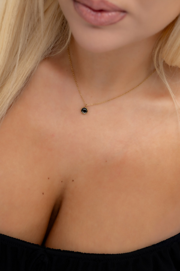 Złoty naszyjnik ze stali chirurgicznej kaseio