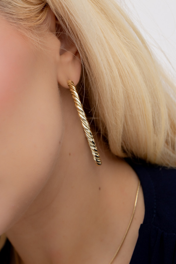 Złote kolczyki tuzeno