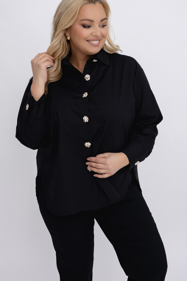 Czarna koszula queen