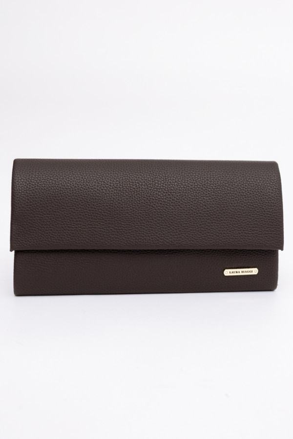 Czekoladowa matowa torebka kopertowa eguzi