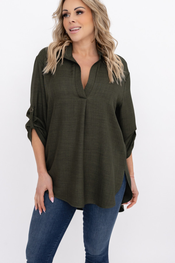 Oliwkowa koszula metuzino