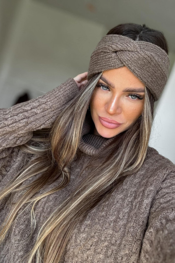 Opaska na uszy cati – czekoladowy