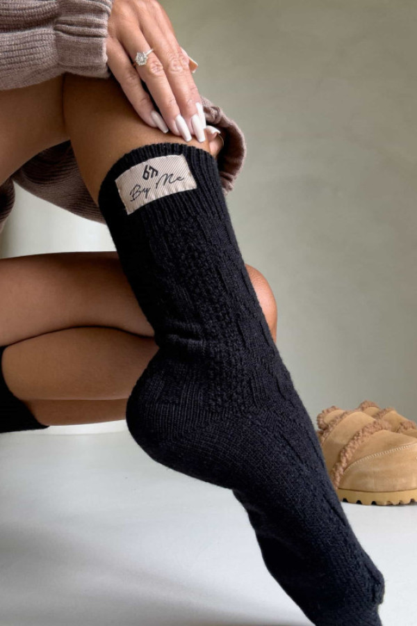 Skarpetki wool – czarne by me