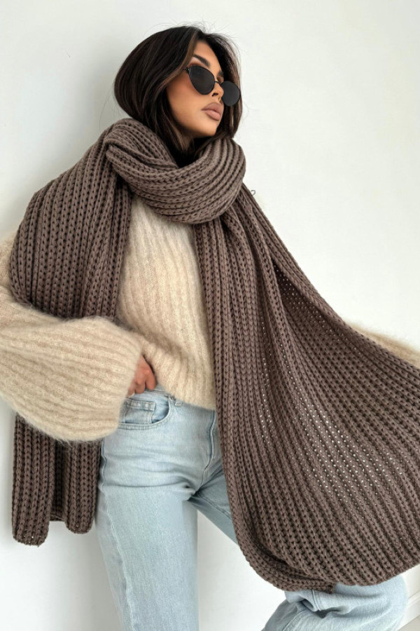 Szal długi certado mocca bocca