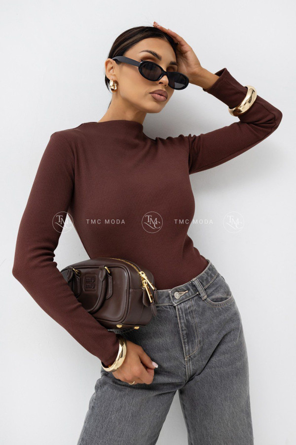 Body ściągacz fiona choco tmc prążkowane