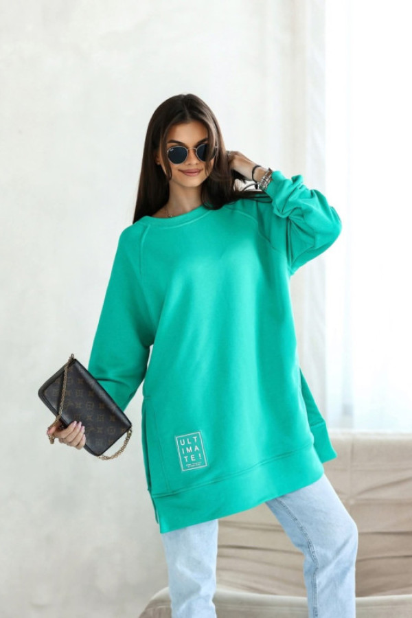 Bluza bawełniana ultimate morska