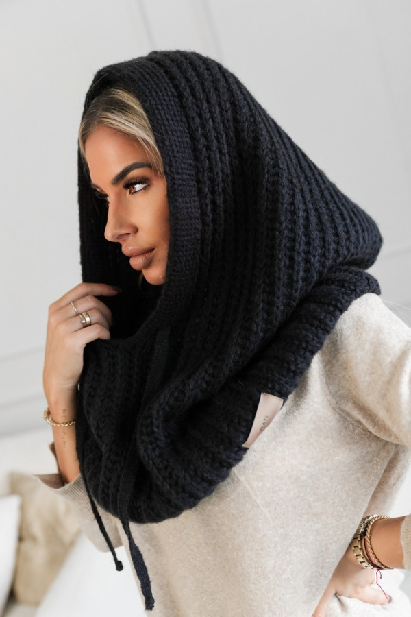 Kominiarka balaclava z wełną czarna