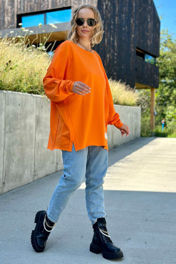 Bluza oversize andrea pomarańcz