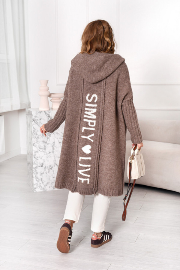 Kardigan z napisem simply kakao