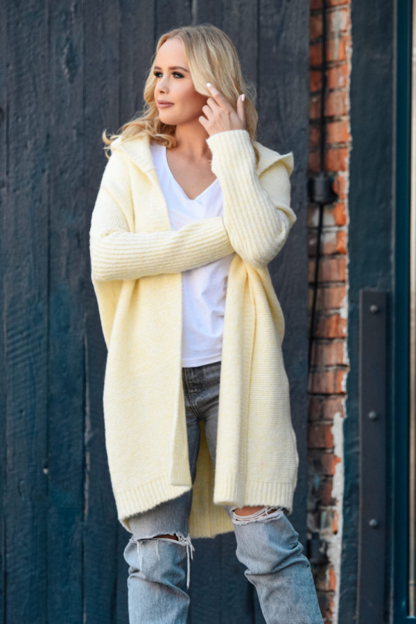 Kardigan z kapturem emma wanilia