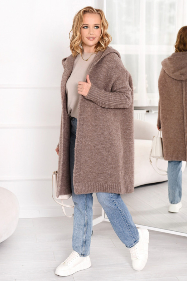 Kardigan z kapturem emma kakao
