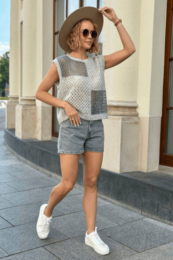 Kamizelka elly ciemny szary-szary