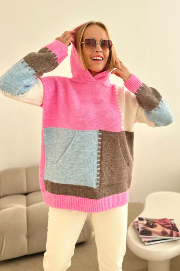 Sweter luna baby róż