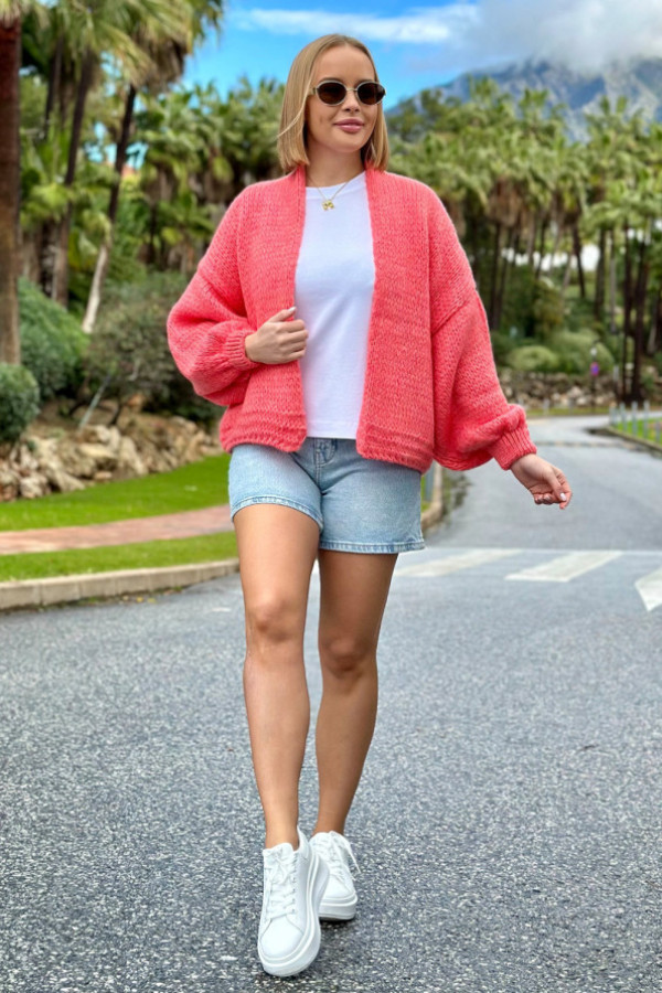 Krótki kardigan oversize valentina koral
