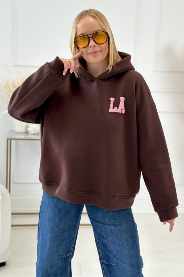 Bluza oversize california czekolada