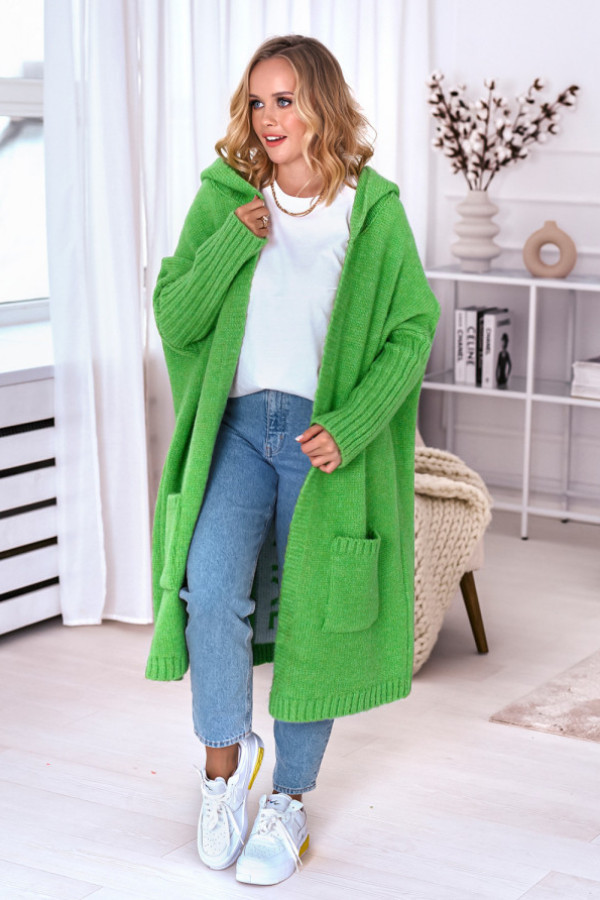 Kardigan z napisem simply trawa